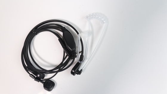 Microfone Fones de ouvido para Icom Radios de duas vias Walkie-talkie Air Tube Tempo de atraso sem fio