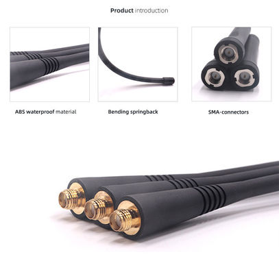 Antena de borracha de 2w UHF VHF Fm Walkie Talkie preta para comunicação de longa distância