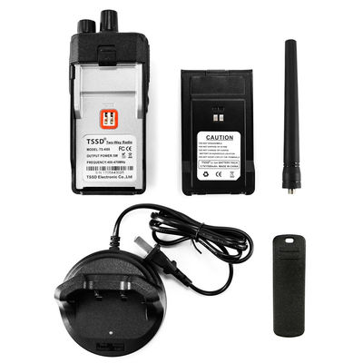 128*60*33mm Walkie Talkie UHF Transmissor de rádio bidirecional para faixa de frequência 400-470MHz