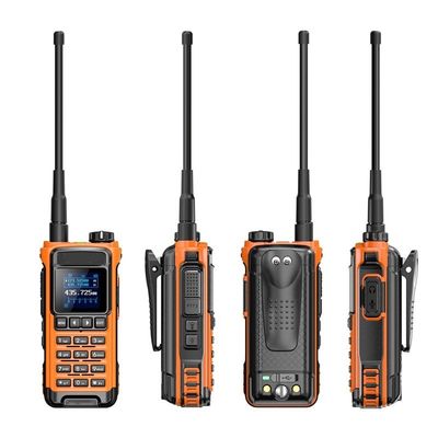 VHF 136-174 MHz Transceptor IC-U86 UHF 400-470MHz Radio Walkie Talkie Duas vias Preto