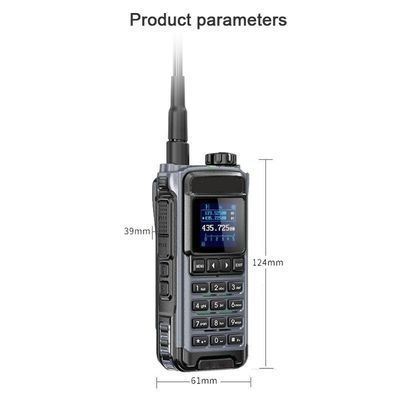 VHF 136-174 MHz Transceptor IC-U86 UHF 400-470MHz Radio Walkie Talkie Duas vias Preto