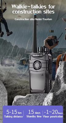 Sistema de intercomunicação Walkie Talkie portátil para bancário 103*61*33MM 16 canais de armazenamento
