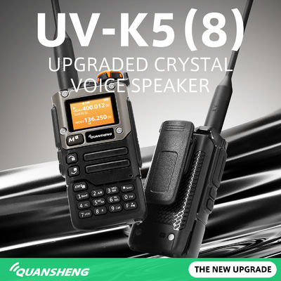 VHF UHF Quansheng UV-K58 Dual Band Walkie Talkie Two Way Radio com 200 canais de armazenamento