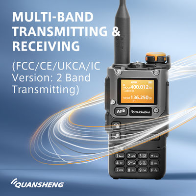VHF UHF Quansheng UV-K58 Dual Band Walkie Talkie Two Way Radio com 200 canais de armazenamento