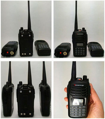 O mais poderoso walkie talkie T550 VHF/UHF com potência de saída de 4W e 16 canais de armazenamento