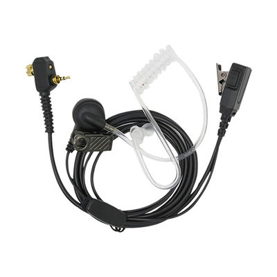 Cores Fones de ouvido de tubo de ar preto Para MTP85 MTP830 Portable Radio Mic Output Power outro