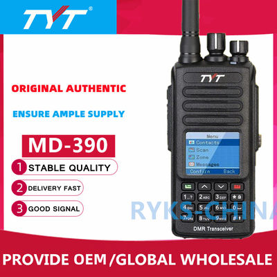 TYT MD-UV390 IP67 Impermeável DMR TDMA Dual Band Walkie Talkies Rádio Móvel Digital
