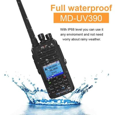 TYT MD-UV390 IP67 Impermeável DMR TDMA Dual Band Walkie Talkies Rádio Móvel Digital