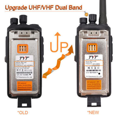 TYT MD-UV390 IP67 Impermeável DMR TDMA Dual Band Walkie Talkies Rádio Móvel Digital