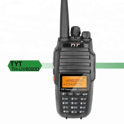 10 W Dual Band FM SDR Radio TYT 8000D DMR UV-8000D para 5-10km Talk Range Walkie Talkie