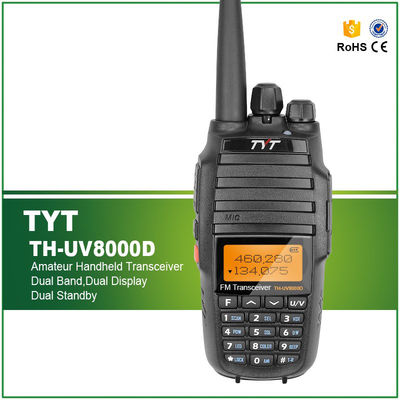 10 W Dual Band FM SDR Radio TYT 8000D DMR UV-8000D para 5-10km Talk Range Walkie Talkie
