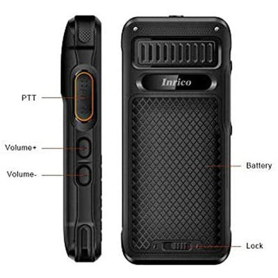 Rede 4G Rádio de duas vias Zello T310 Rugged 4G Poc Telefone Móvel com teclado pequeno de 2,4 polegadas