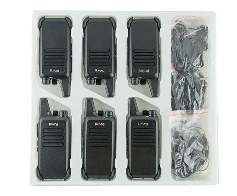Comunicação de longa distância tornou-se fácil com 2W VHF Walkie Talkie e Six Way Charger