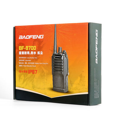 Baofeng BF-9700 S-51 IP67 resistente à água Dual Band Ham Two Way Radio com 128 canais de armazenamento
