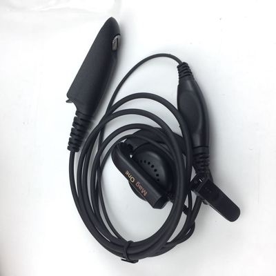 Walkie Talkie fones de ouvido com fio em preto e compatível com Motorola GP328 GP340 GP380