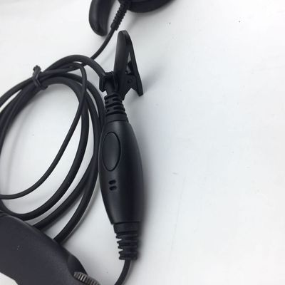 Walkie Talkie fones de ouvido com fio em preto e compatível com Motorola GP328 GP340 GP380