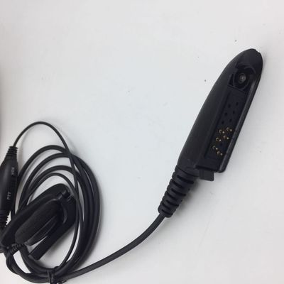 Walkie Talkie fones de ouvido com fio em preto e compatível com Motorola GP328 GP340 GP380