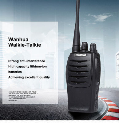Wanhua WH27 Walkie Talkie de longo alcance Rádio bidirecional com faixa de temperatura de -30 a 60 °C