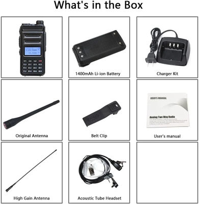 Inglês Língua de Operação Rádio portátil de duas vias para Walkie Talkie Telefone Móvel