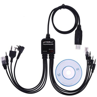 8 em 1 Walkie Talkie USB Cable de programação para Motorola Baofeng HYT VX GMRS Potência de saída