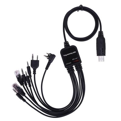 8 em 1 Walkie Talkie USB Cable de programação para Motorola Baofeng HYT VX GMRS Potência de saída