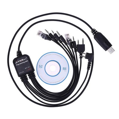 8 em 1 Walkie Talkie USB Cable de programação para Motorola Baofeng HYT VX GMRS Potência de saída