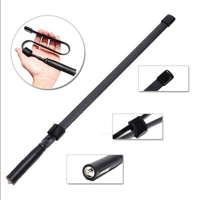 VHF/UHF 144/527MHz Walkie Talkie Antenna com design dobrável e potência de saída de 1W