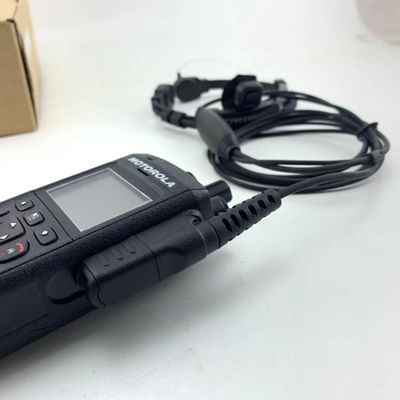 Motorola MTP3150 3250 6750 Micrófono de garganta pesado com fones de ouvido de tubo acústico