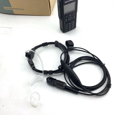 Motorola MTP3150 3250 6750 Micrófono de garganta pesado com fones de ouvido de tubo acústico