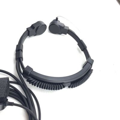 Motorola MTP3150 3250 6750 Micrófono de garganta pesado com fones de ouvido de tubo acústico