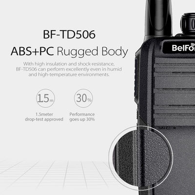 Belfone DMO Pseudo Trunk VHF/UHF Walkie Talkie BF-TD506 128 Canal de armazenamento e modos duplos