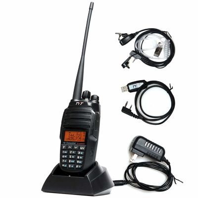 Receptor de rádio FM externo TYT UV-8000D de banda dupla Walkie-Talkie portátil com ecrã