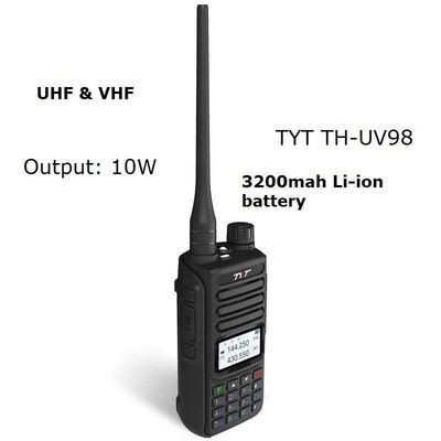 TYT TH-UV98 10W Walkie-Talkie A escolha ideal para guias turísticos e atividades ao ar livre