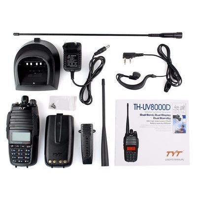 Capacidade de bateria de 3600 mAh Walkie-Talkie de banda dupla para comunicações externas