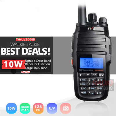 Capacidade de bateria de 3600 mAh Walkie-Talkie de banda dupla para comunicações externas