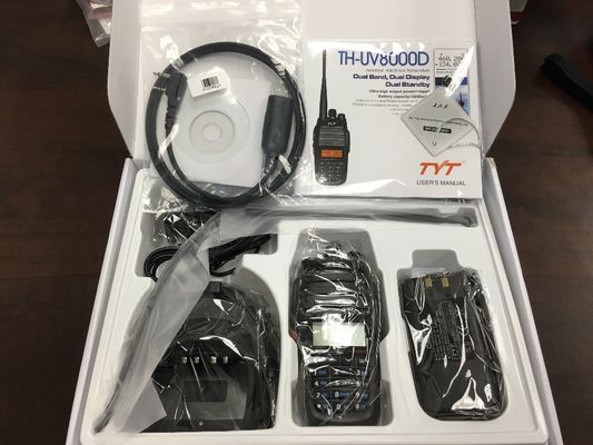 Capacidade de bateria de 3600 mAh Walkie-Talkie de banda dupla para comunicações externas