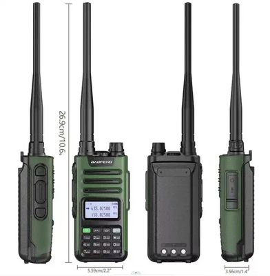 Baofeng UV-9R Pro T57 Walkie Talkie portátil de 10 W 3.7V Transceptor com bateria de 2800mAh