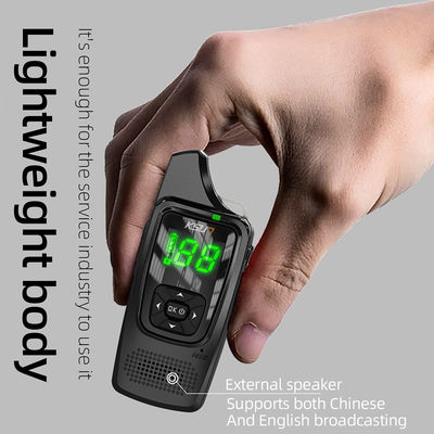 Modelo de terminal portátil Rádio bidirecional KSUN V6 Display oculto UHF Wireless Portable PTT