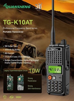 2024 Amador Walkie Talkie 15W de alta potência de longa distância de rádio bidirecional com alcance de 500 km