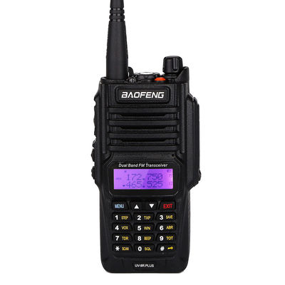 Waterproof Baofeng UV-9R PLUS 8W Dual Band Walkie Talkie portátil para 100 milhas de distância