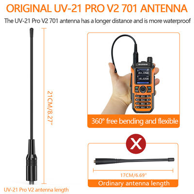 Long Range Baofeng UV-21 Pro Walkie Talkie com 999 CHS Intercom e freqüência de banda dupla