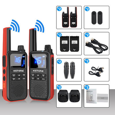 CE homologado KST AT100 Walkie Talkie à prova d'água com auricular de dente azul para T82 T80 T62