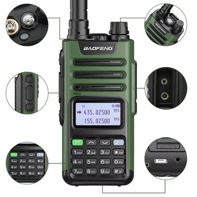 UV13 Pro Two Way Radio GMRS 136-174/400-520MHz Walkie Talkie com carregador tipo-C