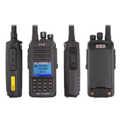 DMR Dual Band IP67 GPS à prova d'água Opcional 100000 Contatos 131mm*61mm*36mm Rádio Digital
