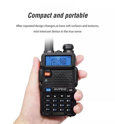 5 cores Vhf Walkie Talkie Dual Band Digital Baofeng Uv-5r Rádio de duas vias para Ham Radio