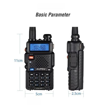 5 cores Vhf Walkie Talkie Dual Band Digital Baofeng Uv-5r Rádio de duas vias para Ham Radio