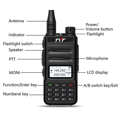 TYT TH-UV88 VHF 136-174MHz UHF 400-480MHz Walkie Talkie 5W Scrambler VOX Transceptor FM