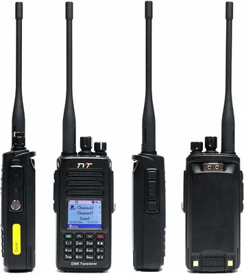 Walkie Talkie Tyt MD-UV390 Banda dupla VHF UHF Dmr Rádio à prova d'água à prova de poeira IP67 201g