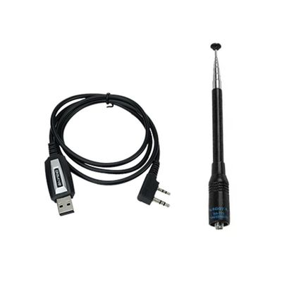 130 x 58 x 35 mm Preto Baofeng Bf-UV2plus IP68 Lâmpada de lanterna LED UV Walkie Talkie Dual Band