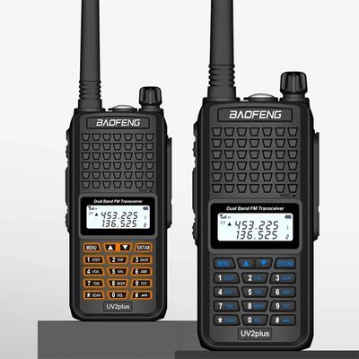 130 x 58 x 35 mm Preto Baofeng Bf-UV2plus IP68 Lâmpada de lanterna LED UV Walkie Talkie Dual Band